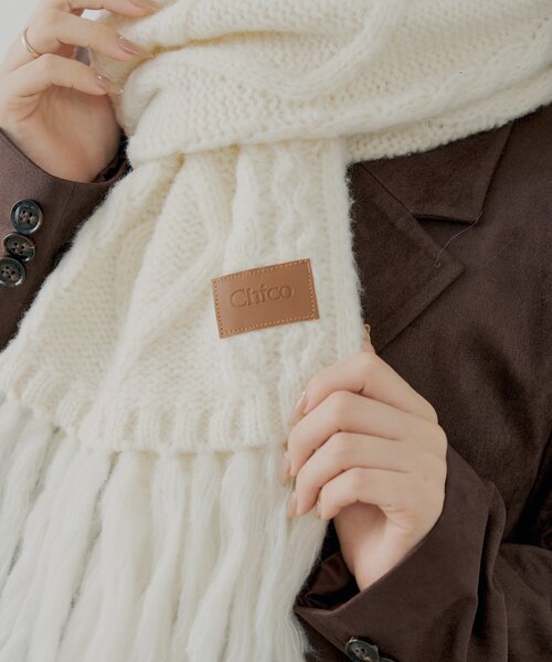 ケーブルニットマフラー（マフラー）｜Chico（チコ）のファッション