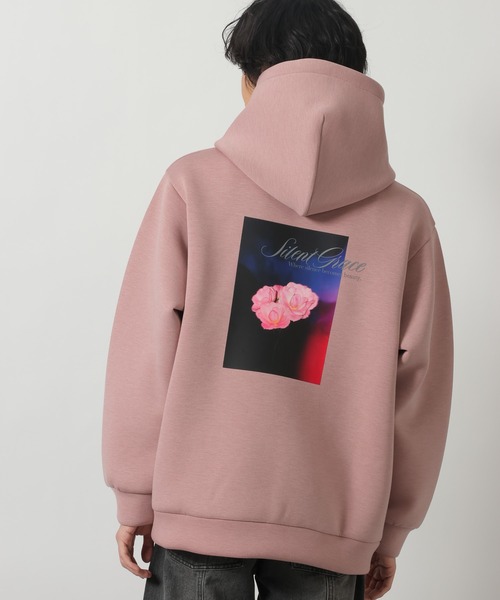 LAKOLE（ラコレ）の「バックプリントダンボールプルオーバーパーカー / 604004（パーカー・メンズ・ホワイト/ライトグレー/ブラック/チャコール/ピンク・X-LARGE/LARGE/MEDIUM）」の5枚目の写真