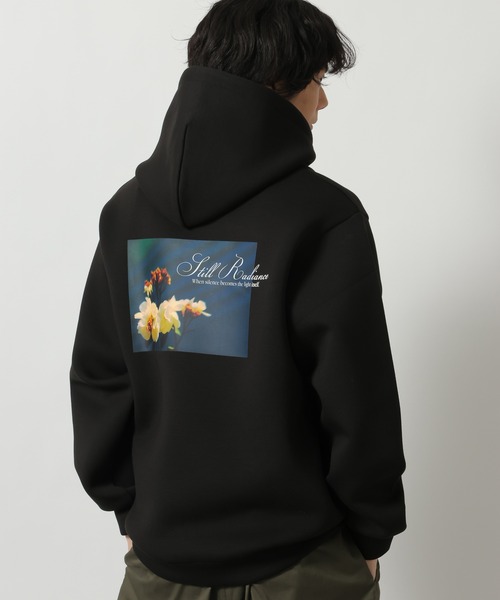 LAKOLE（ラコレ）の「バックプリントダンボールプルオーバーパーカー / 604004（パーカー・メンズ・ホワイト/ライトグレー/ブラック/チャコール/ピンク・X-LARGE/LARGE/MEDIUM）」の4枚目の写真