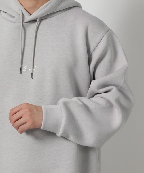 LAKOLE（ラコレ）の「バックプリントダンボールプルオーバーパーカー / 604004（パーカー・メンズ・ホワイト/ライトグレー/ブラック/チャコール/ピンク・X-LARGE/LARGE/MEDIUM）」の15枚目の写真