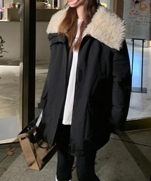 Aelina（エリナ）の「ボア付きコート（ダウンジャケット/コート）」