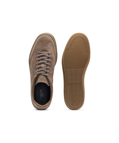 BOSS(ボス)の「BECKHAM x BOSS ロートップスニーカー スエード(スニーカー・メンズ・カーキ・42/41/39/40/45/43/44)」の4枚目の写真