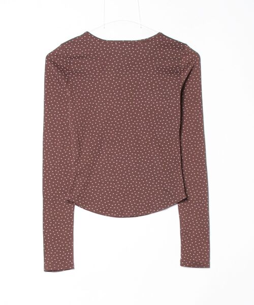 .KOM(ドットコム)の「A'GEM/9 × .kom 『.KOM/ドットケーオーエム』STAR EYELET RIB LONG SLEEVE/スターアイレットリブロングスリーブ(Tシャツ/カットソー・レディース・グレー/ブラウン・FREE)」の21枚目の写真