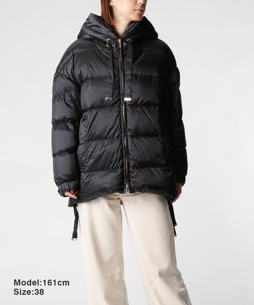 Max Mara(マックスマーラ)の「MAX MARA THE CUBE FELICE マックスマーラ ザ・キューブ フェリーチェ ダウンジャケット(ダウンジャケット/コート・レディース・ブラック・38/40/42/36)」の18枚目の写真