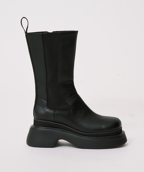 UNITED TOKYO(ユナイテッドトウキョウ)の「Side Goa Boots|厚底/美脚見え/細見え/サイドゴア/サイドゴアブーツ(ブーツ・レディース・ブラック・1/2)」の5枚目の写真