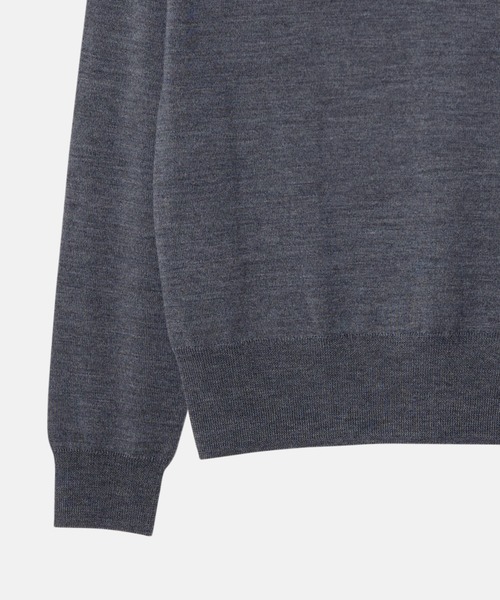 LE CIEL BLEU（ルシェルブルー）の「クロシェットカラーファインニットセーター / Crochet-Collar Fine Knit Sweater（ニット/セーター・レディース・ブラウン/グレー・36）」の12枚目の写真