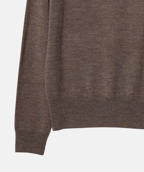 LE CIEL BLEU（ルシェルブルー）の「クロシェットカラーファインニットセーター / Crochet-Collar Fine Knit Sweater（ニット/セーター・レディース・ブラウン/グレー・36）」の10枚目の写真