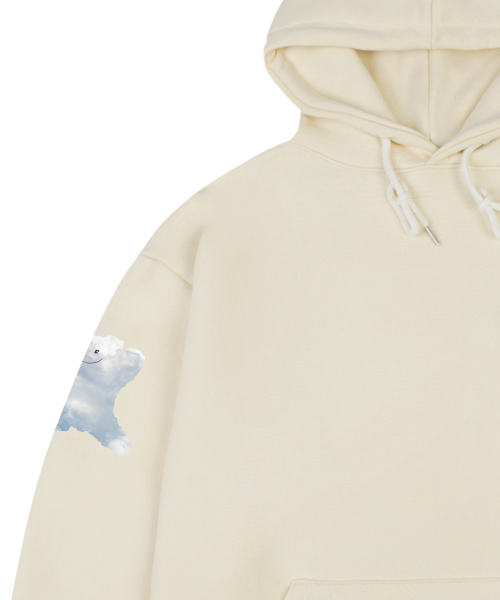 GRAVER（グレーバー）の「[ユニセックス]マルチベアスマイルフードパーカー_クリーム（パーカー・レディース・アイボリー・SMALL/MEDIUM/LARGE/X-LARGE）」の3枚目の写真