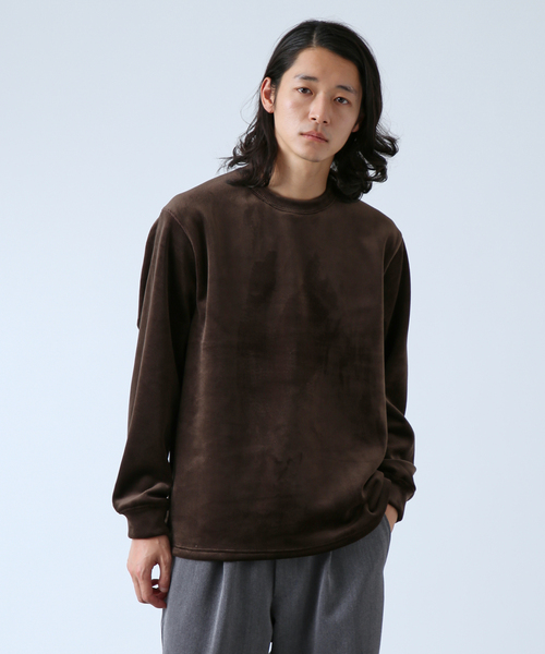 B.C STOCK(ベーセーストック)の「THERMO TEC コーデュロイプルオーバー(スウェット・メンズ・ブラック/ベージュ/ブラウン/アイボリー・SMALL/MEDIUM/LARGE)」の3枚目の写真