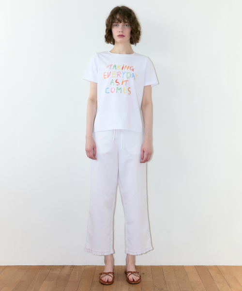SINOON(シヌーン)の「Every Day Color T-Shirt (White)(Tシャツ/カットソー・レディース・ホワイト・FREE)」の2枚目の写真