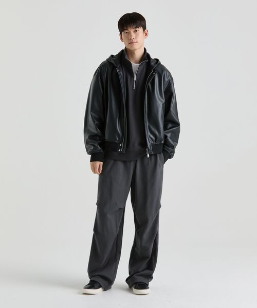 MUSINSA STANDARD（ムシンサスタンダード）の「レザーコートスニーカー Mark 2 [ブラック/ホワイト]（スニーカー・レディース・その他・23cm/23.5cm/24cm/24.5cm/25cm/25.5cm/26cm/26.5cm/27cm/27.5cm/28cm/28.5cm/29cm）」の8枚目の写真