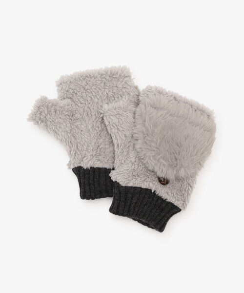 Afternoon Tea(アフタヌーンティー)の「フェイクファーキャップグローブ(手袋・レディース・ブラウン/グレー/ベージュ・ONE SIZE)」の2枚目の写真