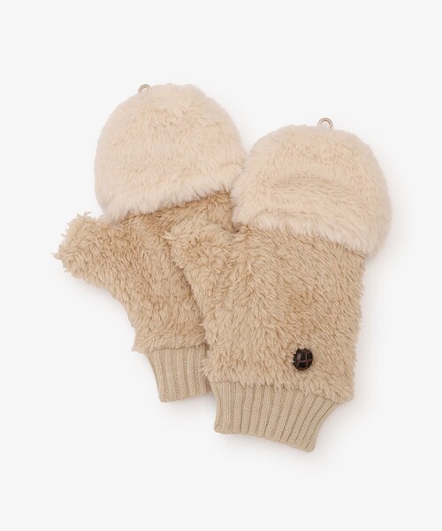 Afternoon Tea(アフタヌーンティー)の「フェイクファーキャップグローブ(手袋・レディース・ブラウン/グレー/ベージュ・ONE SIZE)」の14枚目の写真