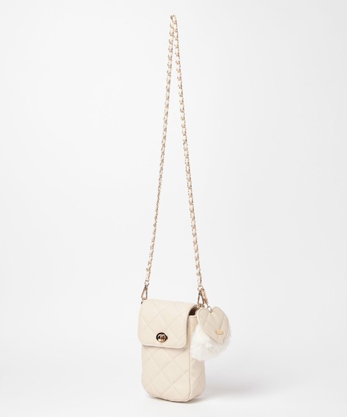 Heather（ヘザー）の「3SETキルティングショルダーBAG　613944（ショルダーバッグ・レディース・アイボリー/ブラック/ベージュ・ONE SIZE）」の2枚目の写真