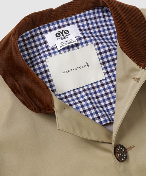 eYe JUNYA WATANABE MAN（アイジュンヤワタナベマン）の「『MACKINTOSH』 W-NAME  BALMACAAN COAT（ステンカラーコート・メンズ・ベージュ・M/S）」の3枚目の写真
