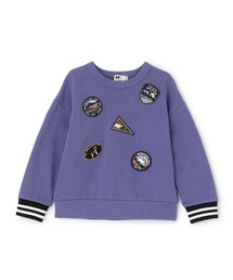 KP BOY | ワッペン 裏毛トレーナー 【吸湿発熱】(スウェット)