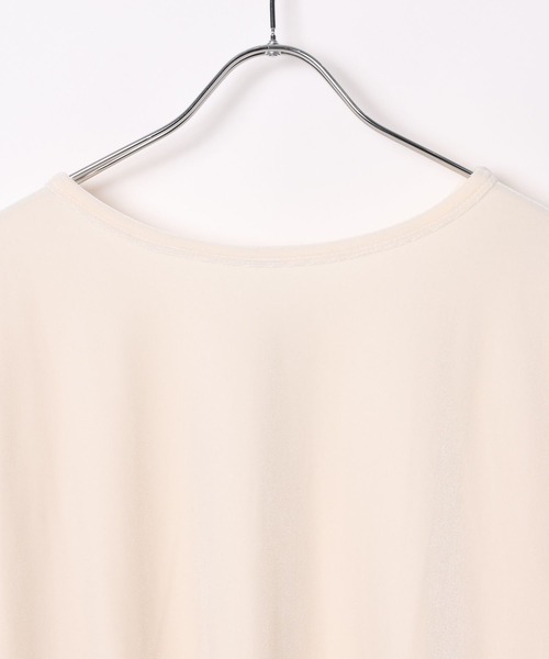 BAYFLOW（ベイフロー）の「[前後で着られる]2WAYベロアプルオーバー（Tシャツ/カットソー・レディース・ピンク/ブラック/オフホワイト・FREE）」の8枚目の写真