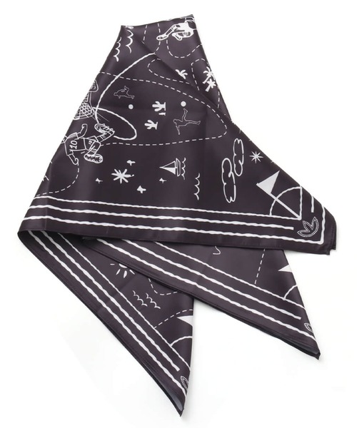 adidas(アディダス)の「adidas MR PIN&SCARF / アディダス ミスター ピン & スカーフ(バンダナ/スカーフ・メンズ・ブラック・ONE SIZE)」の4枚目の写真
