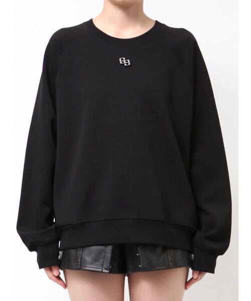 GYDA（ジェイダ）の「BUDDYED BUNNY STUDS BIGプルオーバー（スウェット・レディース・ブラック/オフホワイト・FREE）」の12枚目の写真