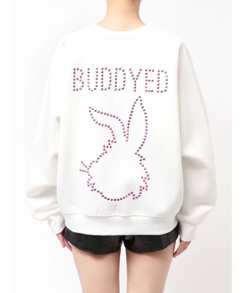 GYDA（ジェイダ）の「BUDDYED BUNNY STUDS BIGプルオーバー（スウェット・レディース・ブラック/オフホワイト・FREE）」の20枚目の写真