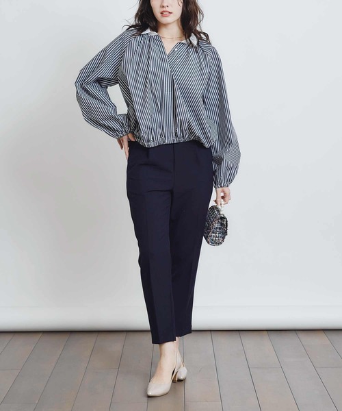 PICCIN PERLA（ピッチンペルラ）の「クレリックボリュームブラウス（シャツ/ブラウス・レディース・ブルー系その他/オフホワイト/ブラック系その他・M）」の15枚目の写真