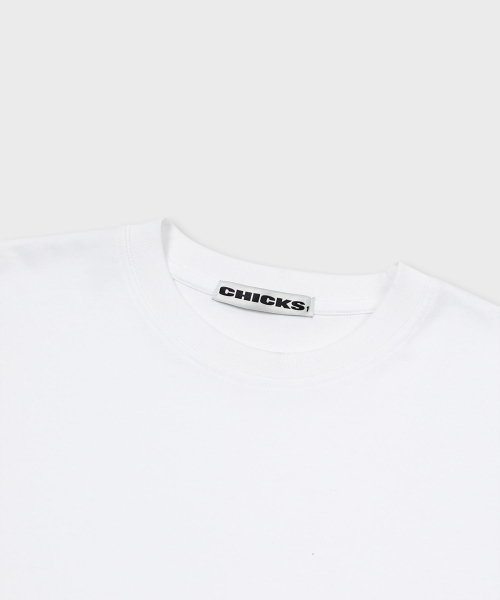CHICKS（チックス）の「テオドール メンズ スタンダード 半袖Tシャツ ホワイト（Tシャツ/カットソー・レディース・ホワイト・FREE）」の4枚目の写真