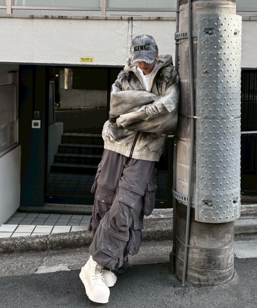 Never mind the XU（ネバーマインドザエックスユー）の「【Never mind the XU】damage hood jacket / 【ネバーマインド ザ エックスユー】ダメージフードジャケット（ブルゾン・メンズ・アイボリー・ONE SIZE）」の11枚目の写真