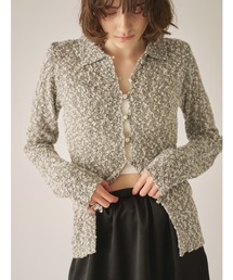 AIC. | ミックスニットポロカーディガン(カーディガン/ボレロ)