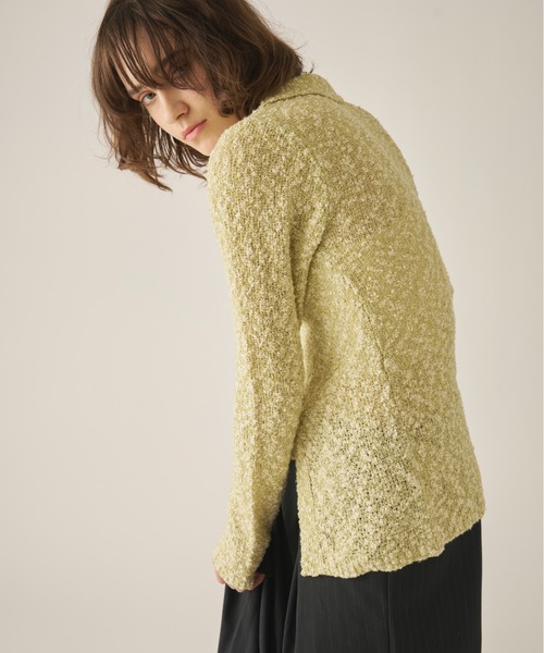 AIC.（エーアイシー）の「ミックスニットポロカーディガン（カーディガン/ボレロ・レディース・その他1/グリーン・FREE）」の17枚目の写真