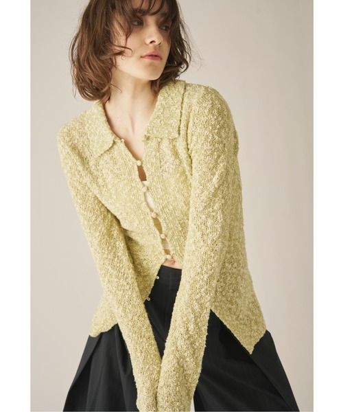 AIC.（エーアイシー）の「ミックスニットポロカーディガン（カーディガン/ボレロ・レディース・その他1/グリーン・FREE）」の18枚目の写真