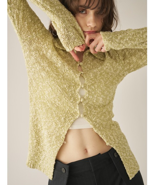 AIC.（エーアイシー）の「ミックスニットポロカーディガン（カーディガン/ボレロ・レディース・その他1/グリーン・FREE）」の21枚目の写真