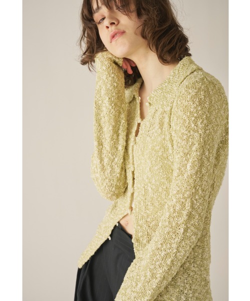 AIC.（エーアイシー）の「ミックスニットポロカーディガン（カーディガン/ボレロ・レディース・その他1/グリーン・FREE）」の20枚目の写真