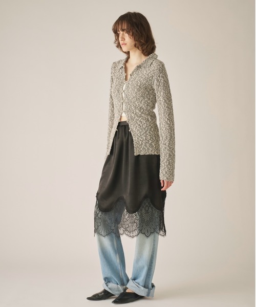 AIC.（エーアイシー）の「ミックスニットポロカーディガン（カーディガン/ボレロ・レディース・その他1/グリーン・FREE）」の14枚目の写真