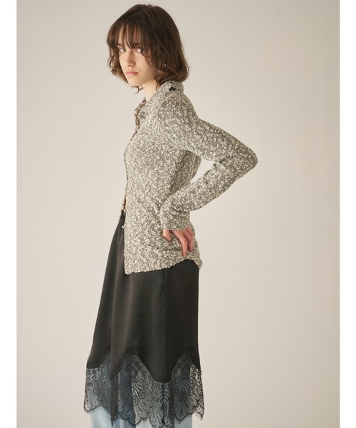 AIC.（エーアイシー）の「ミックスニットポロカーディガン（カーディガン/ボレロ・レディース・その他1/グリーン・FREE）」の6枚目の写真