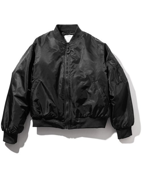 MASSNOUN(マスノウン)の「8oz オーバーサイズ MA-1 航空ジャンパージャケット MFZPD003-BK(ブルゾン・レディース・その他・MEDIUM/LARGE)」の1枚目の写真