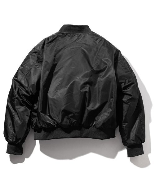 MASSNOUN(マスノウン)の「8oz オーバーサイズ MA-1 航空ジャンパージャケット MFZPD003-BK(ブルゾン・レディース・その他・MEDIUM/LARGE)」の2枚目の写真