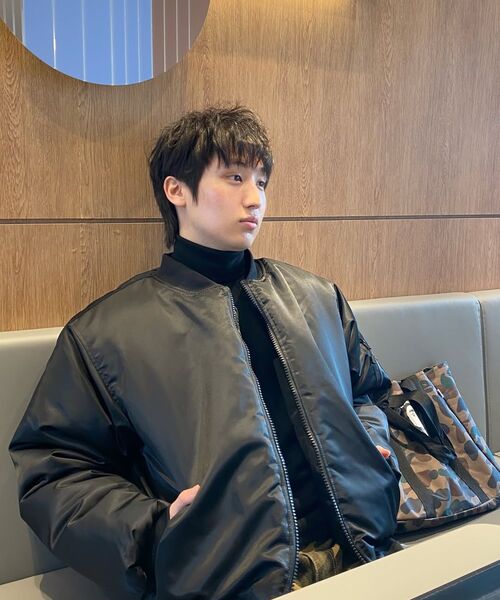 MASSNOUN(マスノウン)の「8oz オーバーサイズ MA-1 航空ジャンパージャケット MFZPD003-BK(ブルゾン・レディース・その他・MEDIUM/LARGE)」の18枚目の写真
