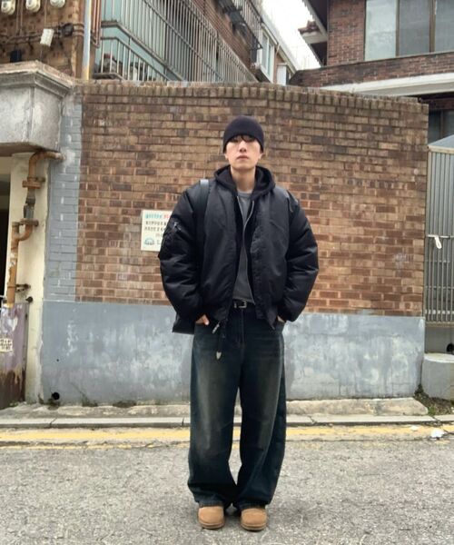 MASSNOUN(マスノウン)の「8oz オーバーサイズ MA-1 航空ジャンパージャケット MFZPD003-BK(ブルゾン・レディース・その他・MEDIUM/LARGE)」の21枚目の写真