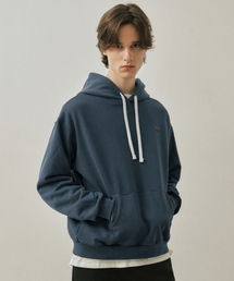 アッシュピグメントフードスウェットシャツ_NAVY(W25-TP34)