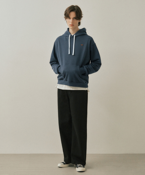 WEDNESDAY OASIS（ウェンズデーオアシス）の「アッシュピグメントフードスウェットシャツ_NAVY(W25-TP34)（パーカー・メンズ・ネイビー・MEDIUM/LARGE）」の3枚目の写真
