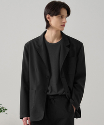 DRAW FIT（ドローフィット）の「リラックスドオフィスCNブレザー[ブラック]（テーラードジャケット）」