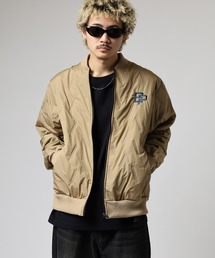 裏起毛 ロゴ 中綿 MA-1 ジャケット