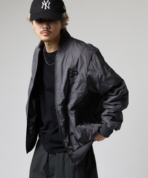 裏起毛 ロゴ 中綿 MA-1 ジャケット