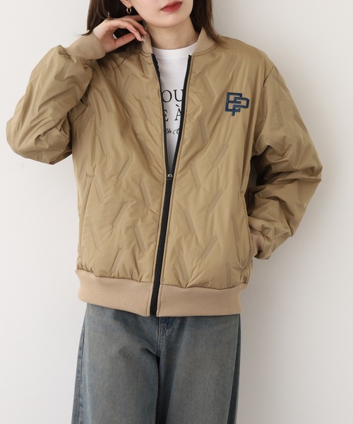 セール】裏起毛 ロゴ 中綿 MA-1 ジャケット（MA-1）｜FUNALIVE（ファン