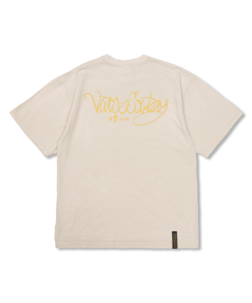 STIGMA(スティグマ)の「Crayon Flower Vintage-Like Washed Oversized Short Sleeves T-Shirts Beige(Tシャツ/カットソー・メンズ・その他・LARGE/X-LARGE/MEDIUM)」の2枚目の写真