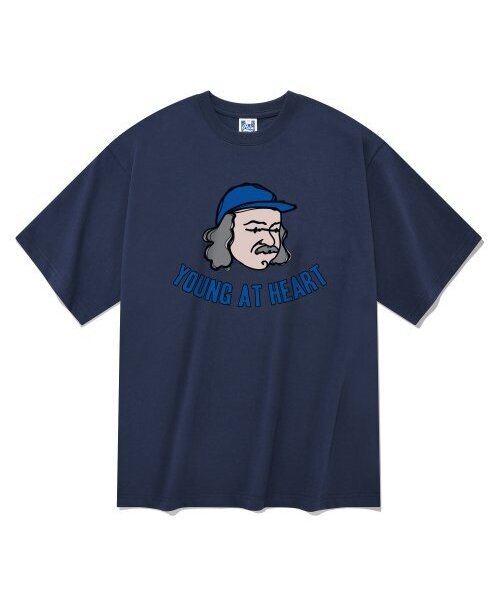 RADINEO(ラディネオ)の「ヤングアットハート ネイビー 半袖Tシャツ(Tシャツ/カットソー・メンズ・その他・LARGE/MEDIUM/SMALL/X-LARGE)」の1枚目の写真