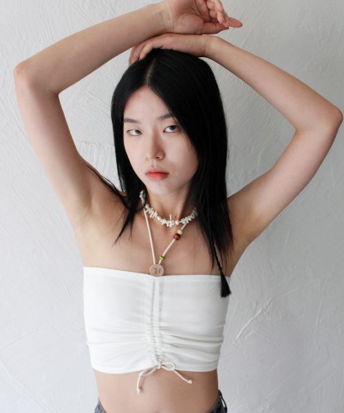 RUBATI(ルバティ)の「Wooden Beads Tube Top (IVORY)(Tシャツ/カットソー・レディース・その他・size2/size1)」の4枚目の写真