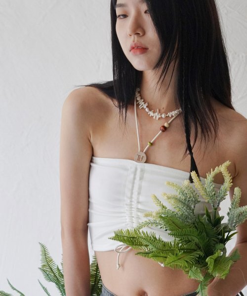 RUBATI(ルバティ)の「Wooden Beads Tube Top (IVORY)(Tシャツ/カットソー・レディース・その他・size2/size1)」の5枚目の写真