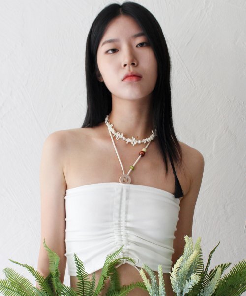 RUBATI(ルバティ)の「Wooden Beads Tube Top (IVORY)(Tシャツ/カットソー・レディース・その他・size2/size1)」の6枚目の写真