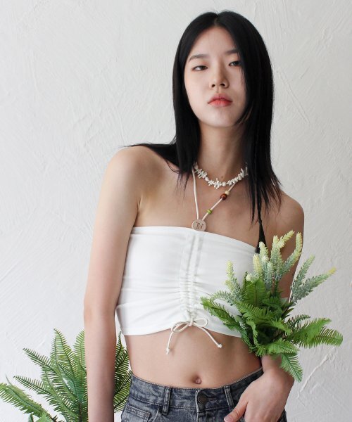 RUBATI(ルバティ)の「Wooden Beads Tube Top (IVORY)(Tシャツ/カットソー・レディース・その他・size2/size1)」の7枚目の写真